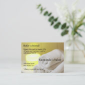 ろうそく付き紹介カードとタオル 紹介カード (スタンド正面)