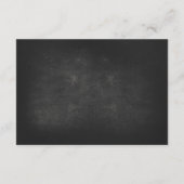 ろうそく入りのメイソンジャー 黒板 ウェディング RSVP カード (裏面)