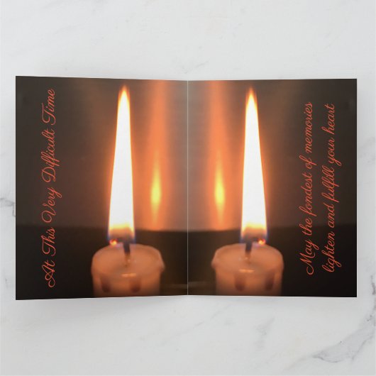 ろうそく共感書 カード (内部)