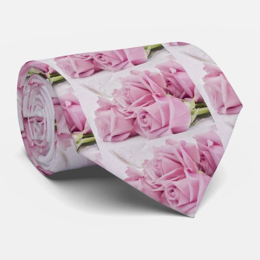 ろうそく及びバラ ネクタイ (ロール)