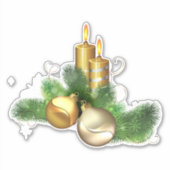 ろうそく及び装飾 シール (正面)