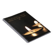 ろうそく感動的の引用文を照らす ノートブック (右側)