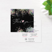 ろうそく気にの指示と顧客サンキューカード (デスク)