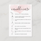 ろうそく気にの指示カードあなたのロゴを追加シンプルする 名刺 (正面)