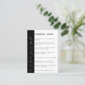 ろうそく気にの指示カードあなたのロゴを追加シンプルする 名刺 (スタンド正面)