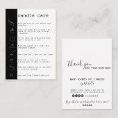 ろうそく気にの指示カードあなたのロゴを追加シンプルする 名刺 (正面/裏面)