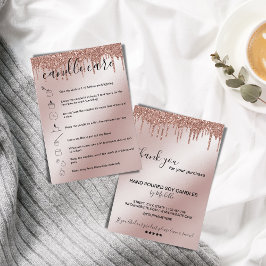 ろうそく気にの指示カードあなたのロゴドリップを追加 名刺