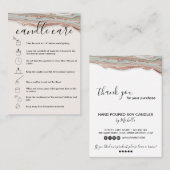 ろうそく気にの指示カードロゴを重ね合わせる 名刺 (正面/裏面)