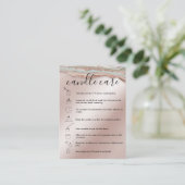 ろうそく気にの指示カードロゴを重ね合わせる 名刺 (スタンド正面)