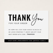 ろうそく気にの指示サンキューカード (正面)