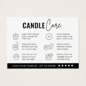 ろうそく気にの指示サンキューカード (裏面)