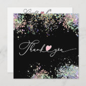 ろうそく気にの説明と顧客サンキューカード サンキューカード (正面/裏面)