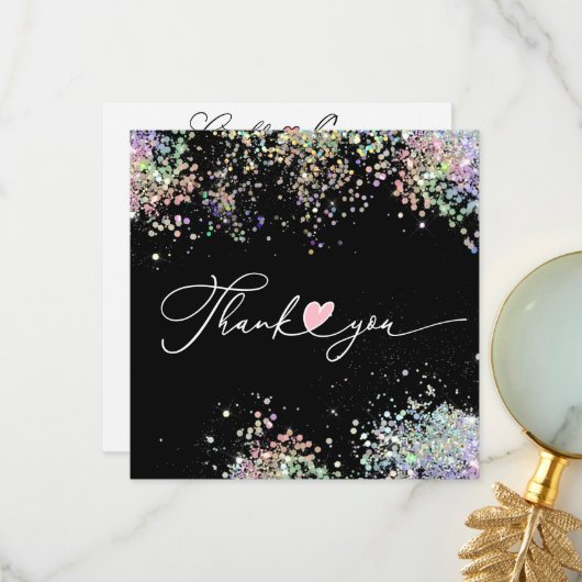 ろうそく気にの説明と顧客サンキューカード サンキューカード (正面/裏面インサイチュ)