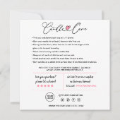 ろうそく気にの説明 サンキューカード (正面)