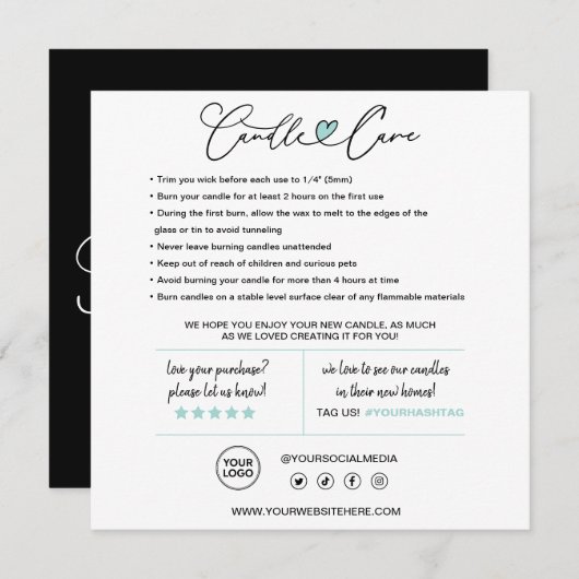 ろうそく気にサンキューカード サンキューカード (正面/裏面)