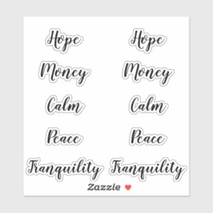 ろうそく澄んのスペルスクリプトラベル シール