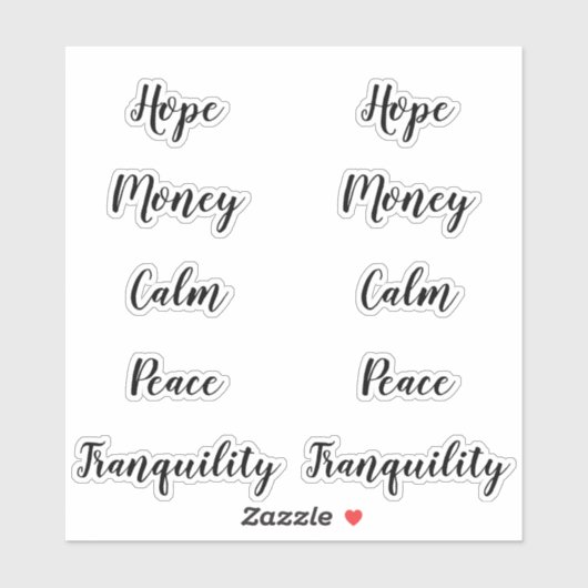 ろうそく澄んのスペルスクリプトラベル シール (シート)