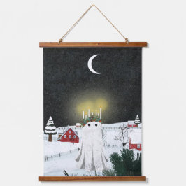 ろうそく灯 吊り下げ型タペストリー