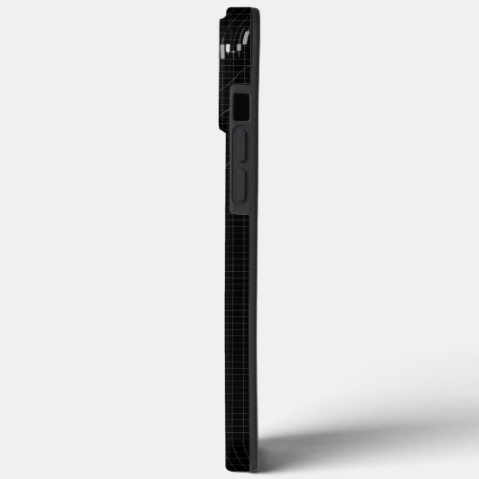 ろうそく立ちグラフ前黒と白 Case-Mate iPhoneケース (裏面 / 左)