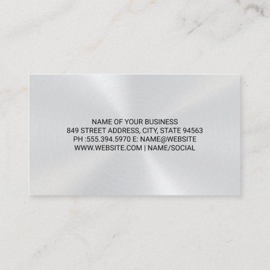 ろうそく立てのロゴの背景 名刺 (裏面)