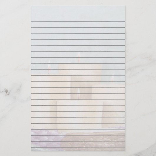 ろうそく立ての文房具 便箋 (正面)