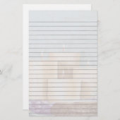 ろうそく立ての文房具 便箋 (正面/裏面)