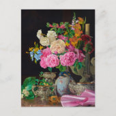 ろうそく立ての花瓶 シーズンポストカード (正面)