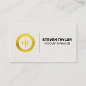 ろうそく立てアイコン | ストックブローカー 名刺 (正面)