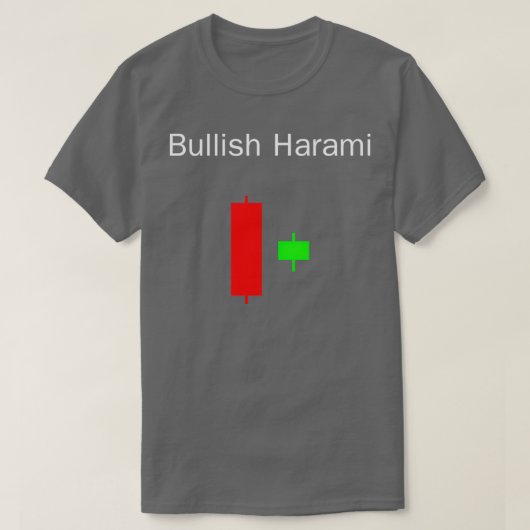 ろうそく立てパターン強気ハラミ Tシャツ (デザイン正面)