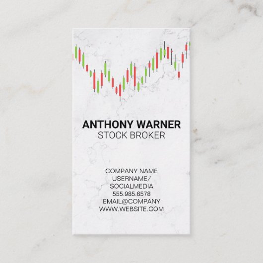 ろうそく立て図 | 大理石 名刺 (正面)