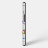 ろうそく立て株式市場チャート iPhoneケース (左側面)