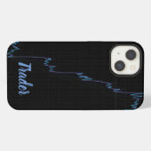 ろうそく立て株式市場チャート iPhoneケース (裏面横)