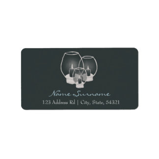 ろうそく結婚の明かりで ラベル