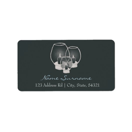 ろうそく結婚の明かりで ラベル (正面)