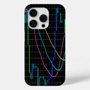 ろうそく足チャートの株式市場 iPhone 15 PROケース