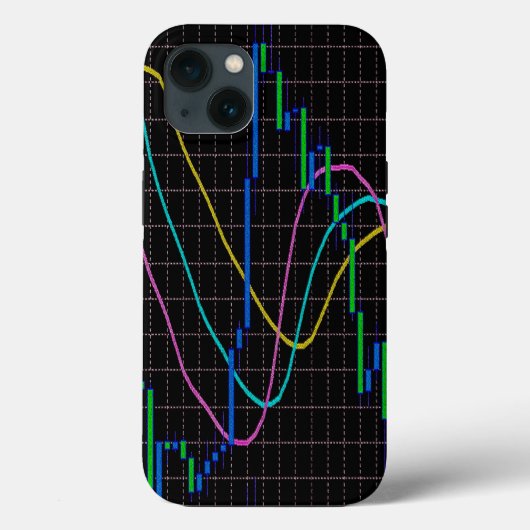 ろうそく足チャートの株式市場 Case-Mate iPhoneケース (裏面)