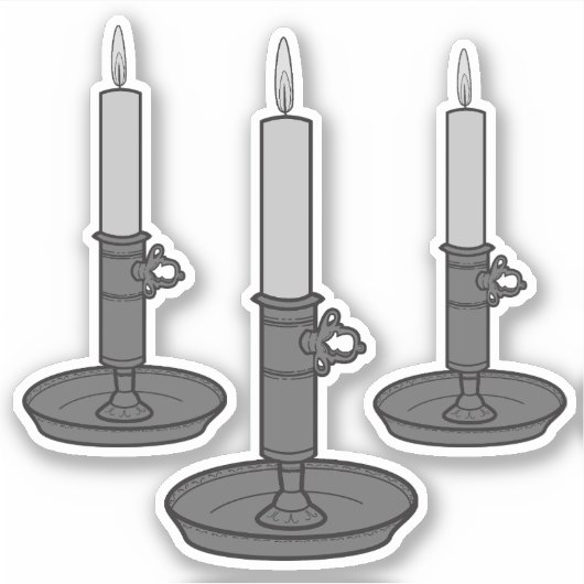 ろうそく01 シール (正面)