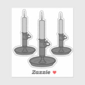 ろうそく01 シール (シート)