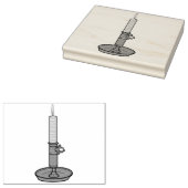 ろうそく01 ラバースタンプ (押印)