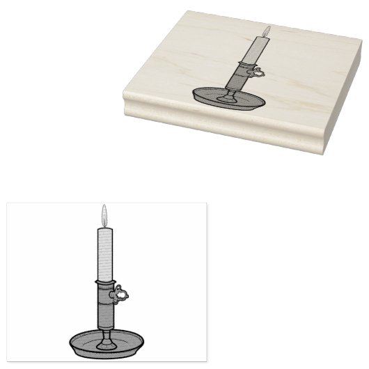 ろうそく01 ラバースタンプ (押印)