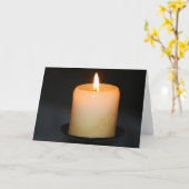 ろうそく カード (黄色い花)