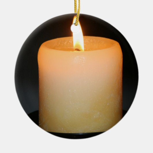 ろうそく セラミックオーナメント (正面)