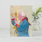 ろうそく – 平らな招待状サイズ12.7 cm x 17.8 cm セーブザデート (スタンド正面)