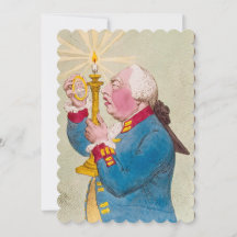 ろうそく – 平らな招待状サイズ12.7 cm x 17.8 cm