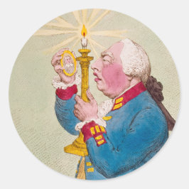 ろうそく – 文房具用の丸いシール ラウンドシール