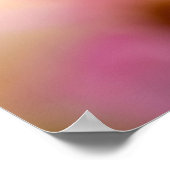 ろうそく、木の床と花のコラージュ禅平和 ポスター (角)