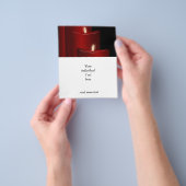 ろうそく、赤 チラシ (手)