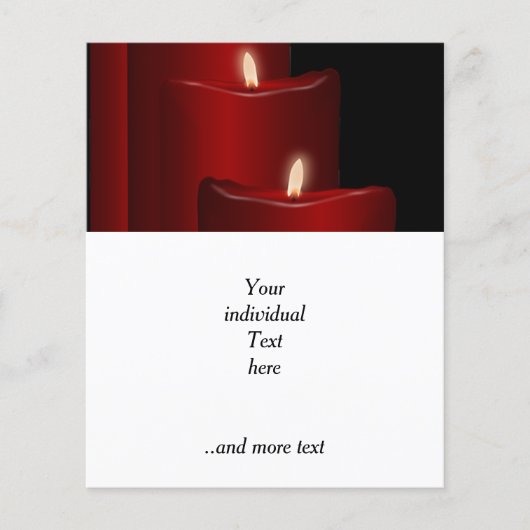 ろうそく、赤 チラシ (正面)