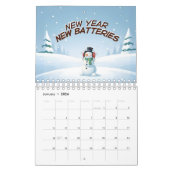 ろう予測できな者認識度漫画デザイン カレンダー (1月 2026)