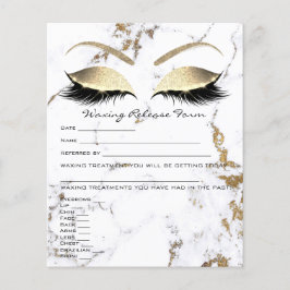 ろう付け脱毛責任放棄リリース大理石 チラシ